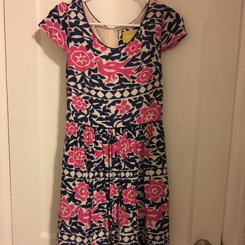 Printed chiffon midi dress